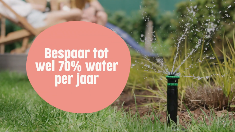 bespaar tot wel 70% water per jaar